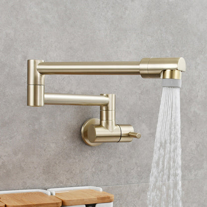 Compact Wall Mount Single Handle Kitchen Faucet