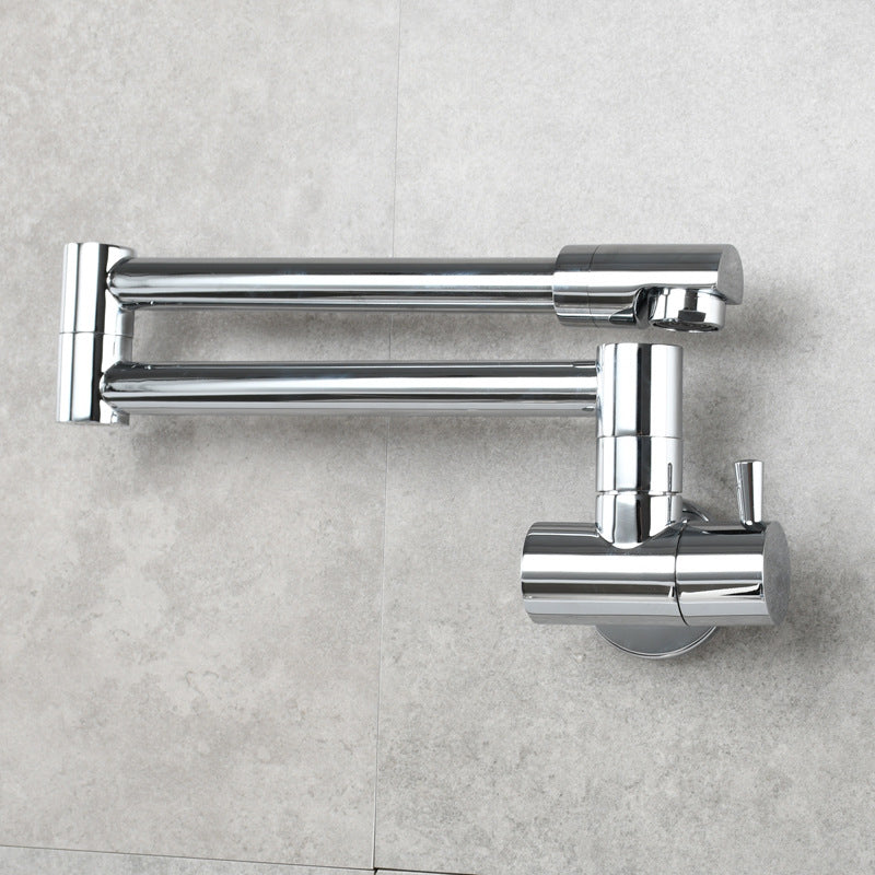 Compact Wall Mount Single Handle Kitchen Faucet