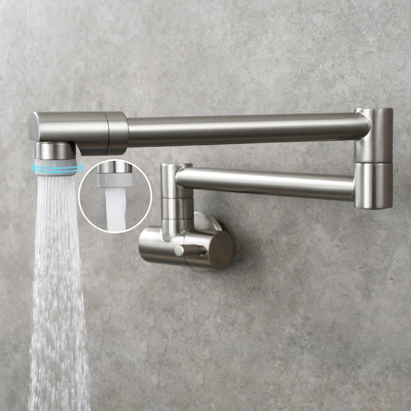 Compact Wall Mount Single Handle Kitchen Faucet