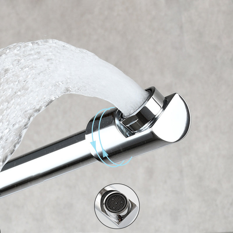 Compact Wall Mount Single Handle Kitchen Faucet