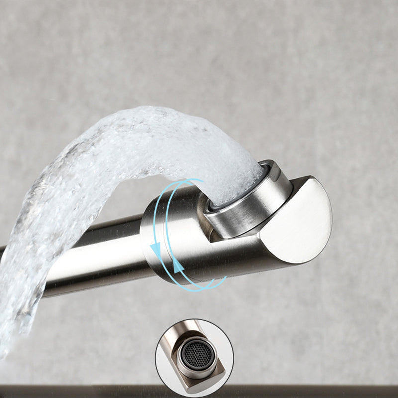Compact Wall Mount Single Handle Kitchen Faucet