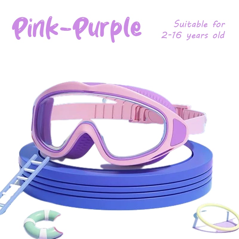 Kids Swimming Goggles Large Frame Waterproof Anti Fog
