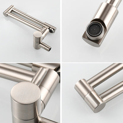 Compact Wall Mount Single Handle Kitchen Faucet