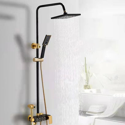 Cofik | Contemporary Wall Mount Shower Set with Adjustable Flow