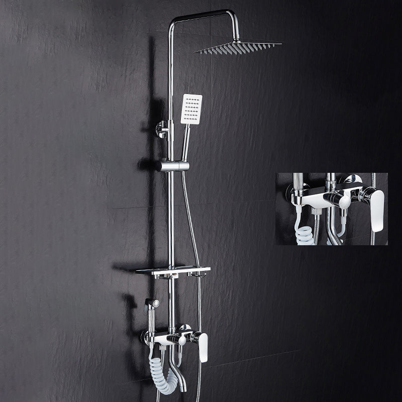 Cofik | Contemporary Wall Mount Shower Set with Adjustable Flow