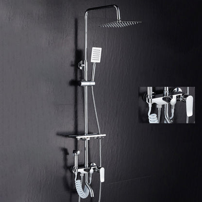 Cofik | Contemporary Wall Mount Shower Set with Adjustable Flow