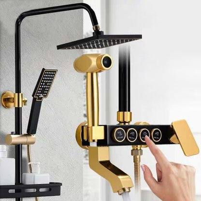 Cofik | Contemporary Wall Mount Shower Set with Adjustable Flow