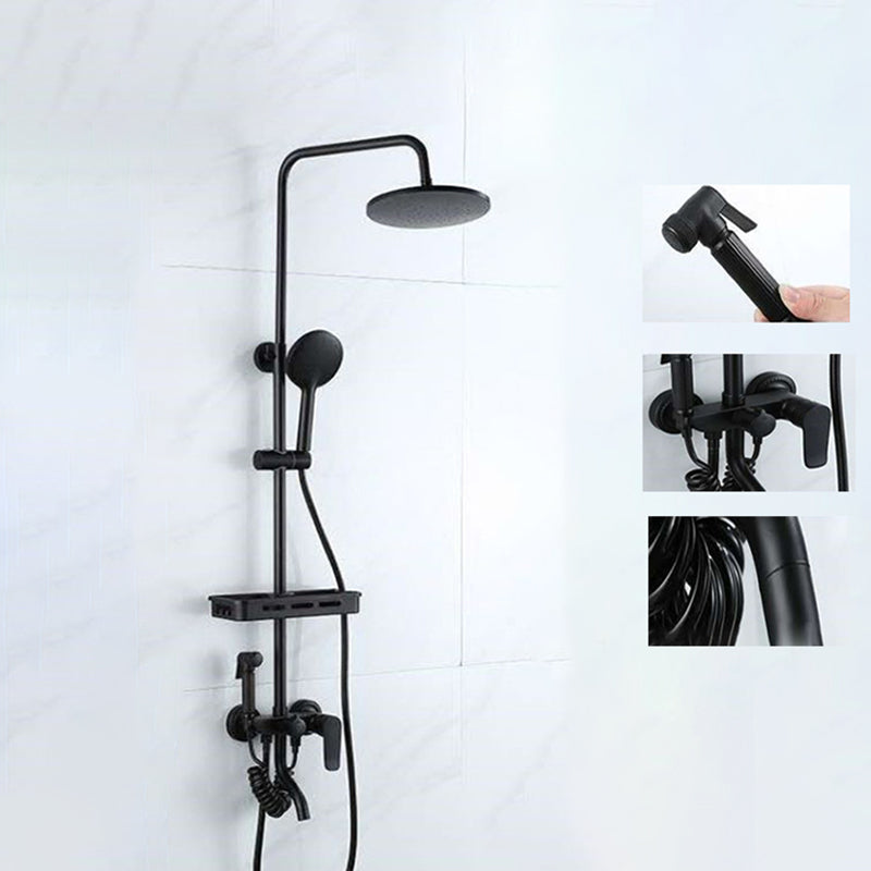 Cofik | Contemporary Wall Mount Shower Set with Adjustable Flow