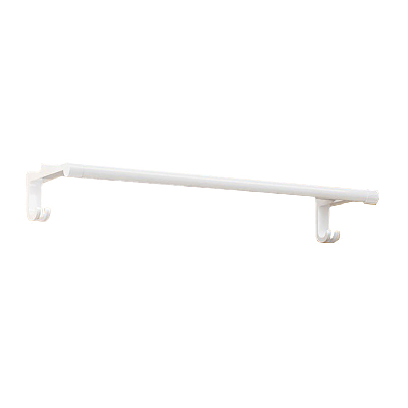 Contemporary Bathroom Accessory Set Towel Bar White Shelf