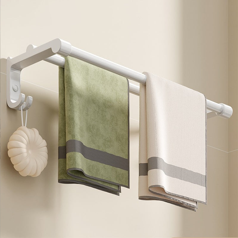 Contemporary Bathroom Accessory Set Towel Bar White Shelf - Cofik