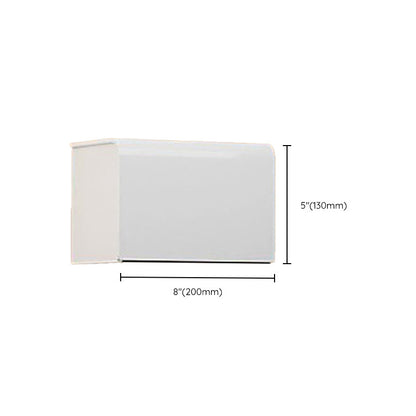 Contemporary Bathroom Accessory Set Towel Bar White Shelf