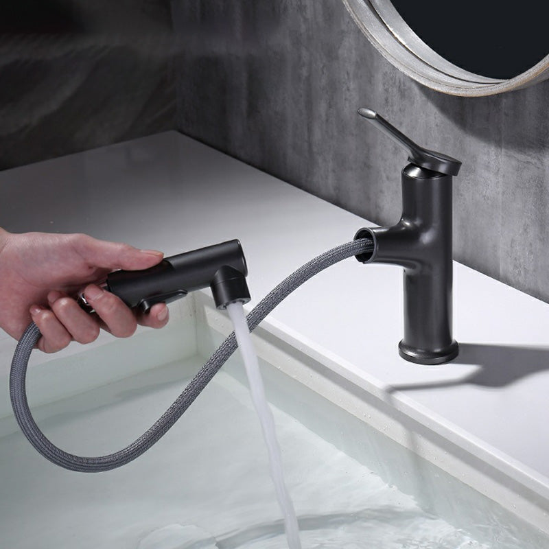 Modern Low Arc Bathroom Sink Faucet