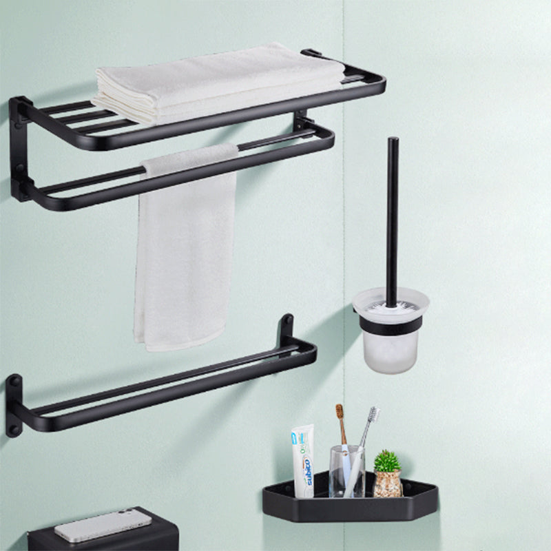 Stylish Bathroom Shelf Set with Towel Holder & Storage