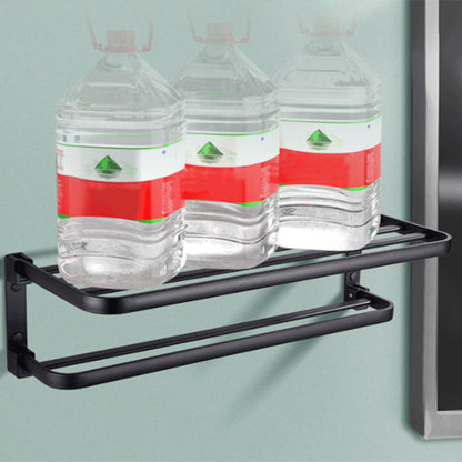 Stylish Bathroom Shelf Set with Towel Holder & Storage