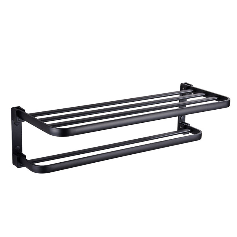 Stylish Bathroom Shelf Set with Towel Holder & Storage
