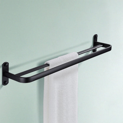 Stylish Bathroom Shelf Set with Towel Holder & Storage