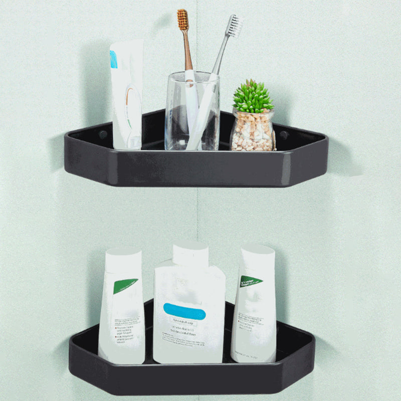 Stylish Bathroom Shelf Set with Towel Holder & Storage