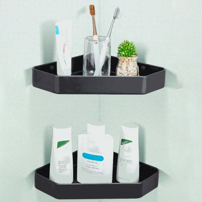 Stylish Bathroom Shelf Set with Towel Holder & Storage