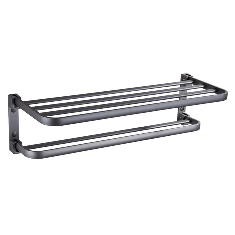 Stylish Bathroom Shelf Set with Towel Holder & Storage