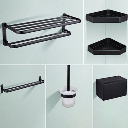 Stylish Bathroom Shelf Set with Towel Holder & Storage