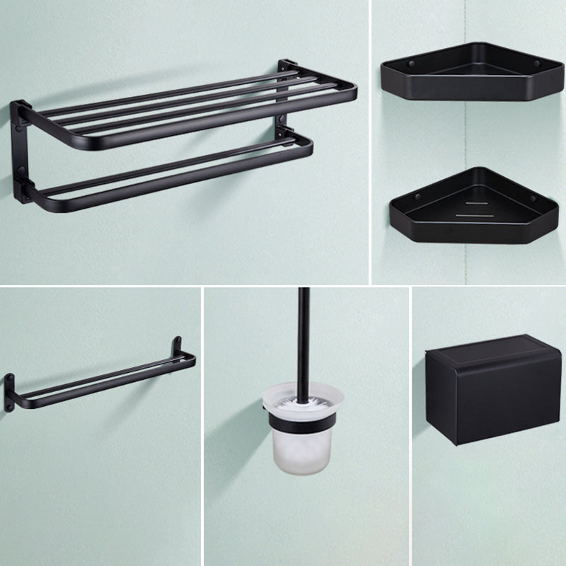 Stylish Bathroom Shelf Set with Towel Holder & Storage