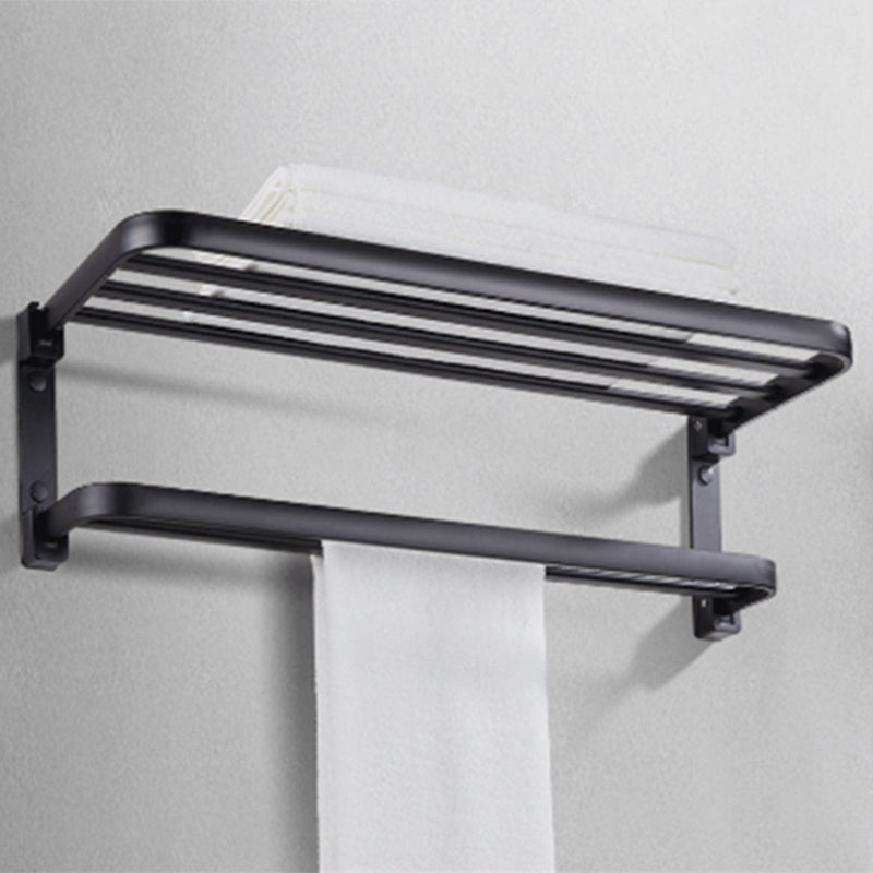 Stylish Bathroom Shelf Set with Towel Holder & Storage