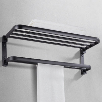 Stylish Bathroom Shelf Set with Towel Holder & Storage