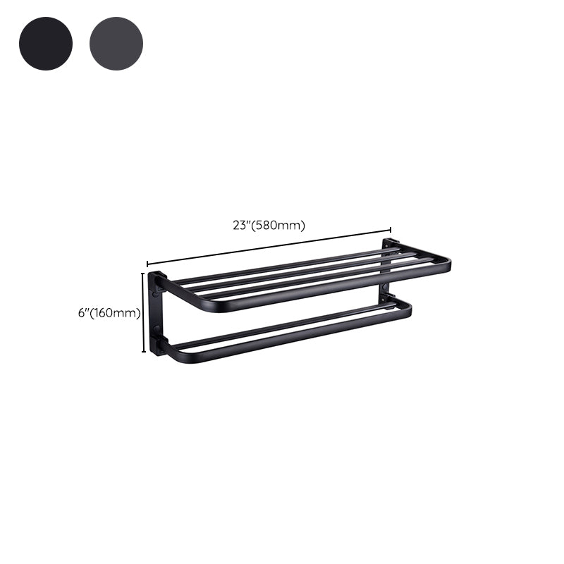 Stylish Bathroom Shelf Set with Towel Holder & Storage