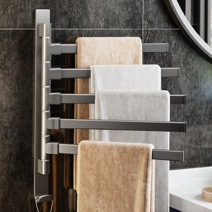 Modern Grey Bathroom Accessories Aluminium Towel Rack