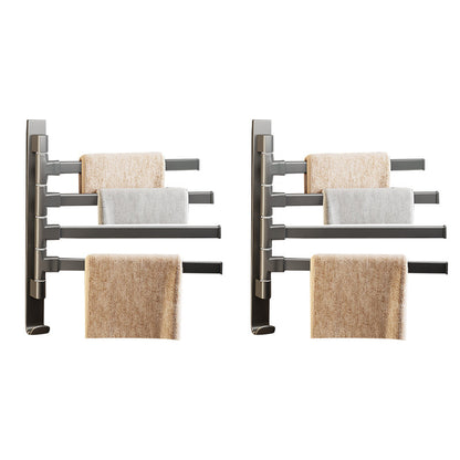 Modern Grey Bathroom Accessories Aluminium Towel Rack