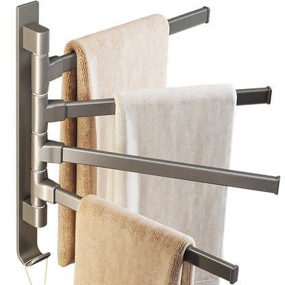 Modern Grey Bathroom Accessories Aluminium Towel Rack