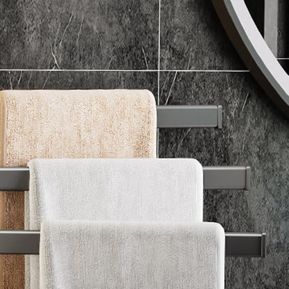 Modern Grey Bathroom Accessories Aluminium Towel Rack
