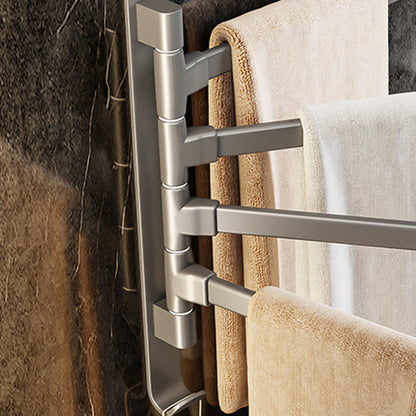 Modern Grey Bathroom Accessories Aluminium Towel Rack