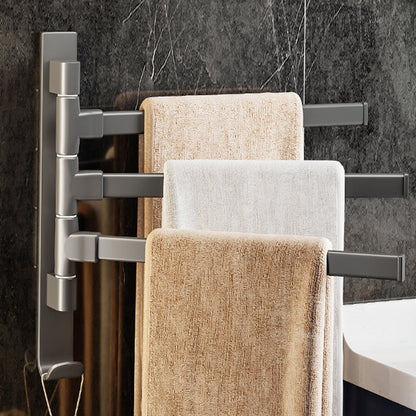 Modern Grey Bathroom Accessories Aluminium Towel Rack - Cofik