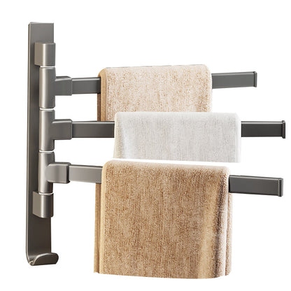 Modern Grey Bathroom Accessories Aluminium Towel Rack