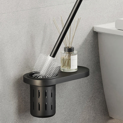 Modern Black Bathroom Accessory Set with Towel Bar
