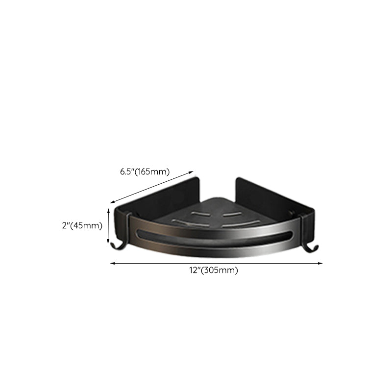 Modern Black Bathroom Accessory Set with Towel Bar