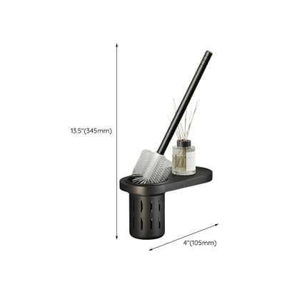 Modern Black Bathroom Accessory Set with Towel Bar