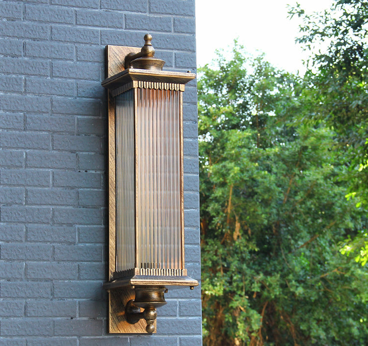 Outdoor Vintage Glass Wall Lamp