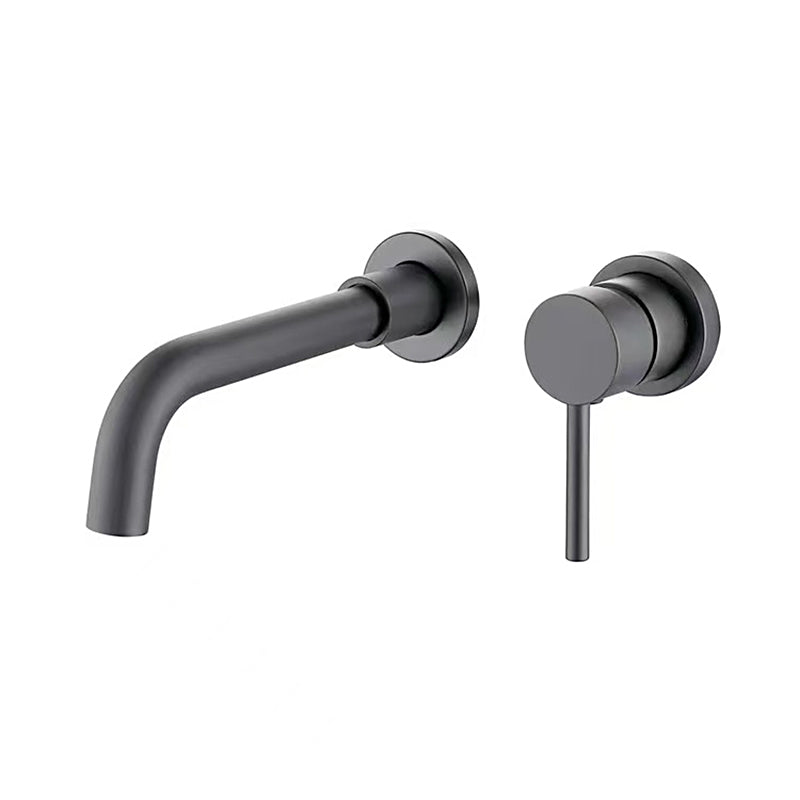 Modern Single Handle Wall Mount Bathroom Faucet