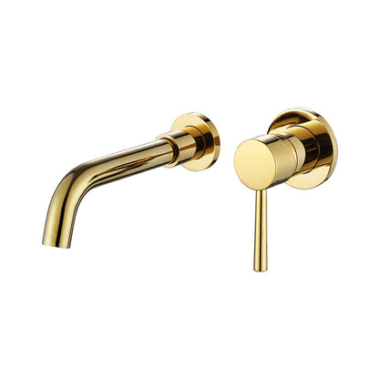 Modern Single Handle Wall Mount Bathroom Faucet
