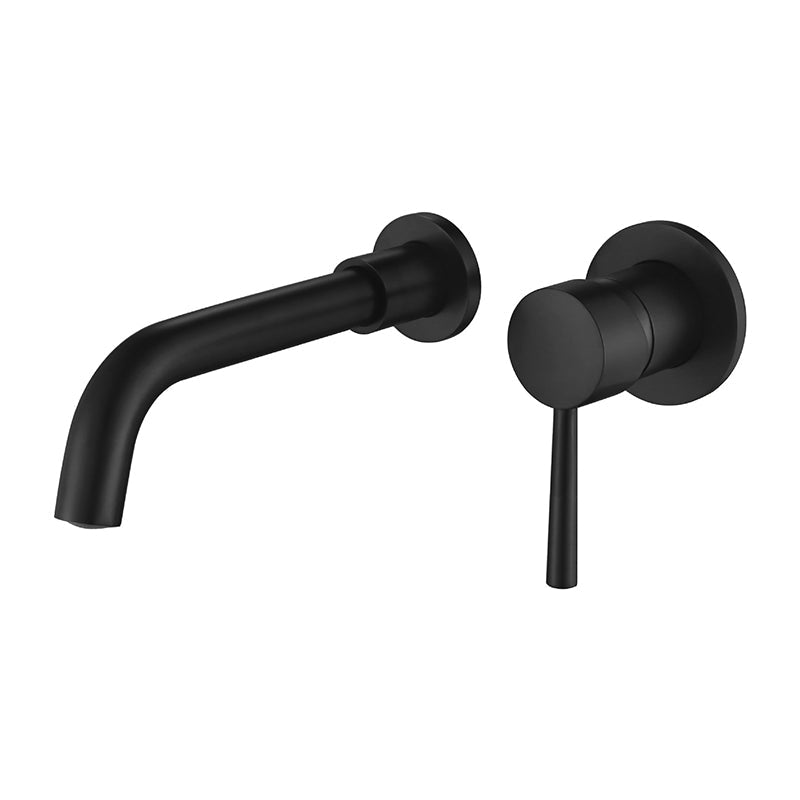 Modern Single Handle Wall Mount Bathroom Faucet