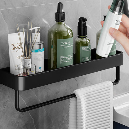 Modern Aluminum Bath Shelf Storage Set