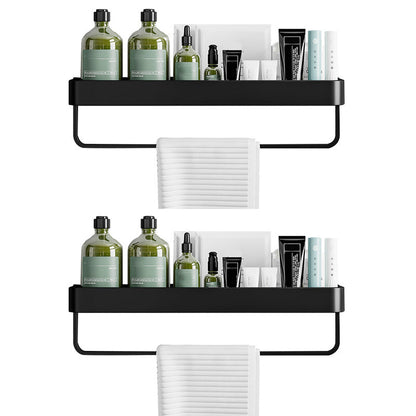 Modern Aluminum Bath Shelf Storage Set