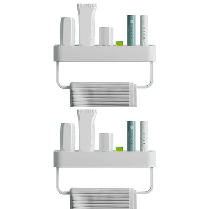 Modern Aluminum Bath Shelf Storage Set