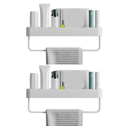 Modern Aluminum Bath Shelf Storage Set