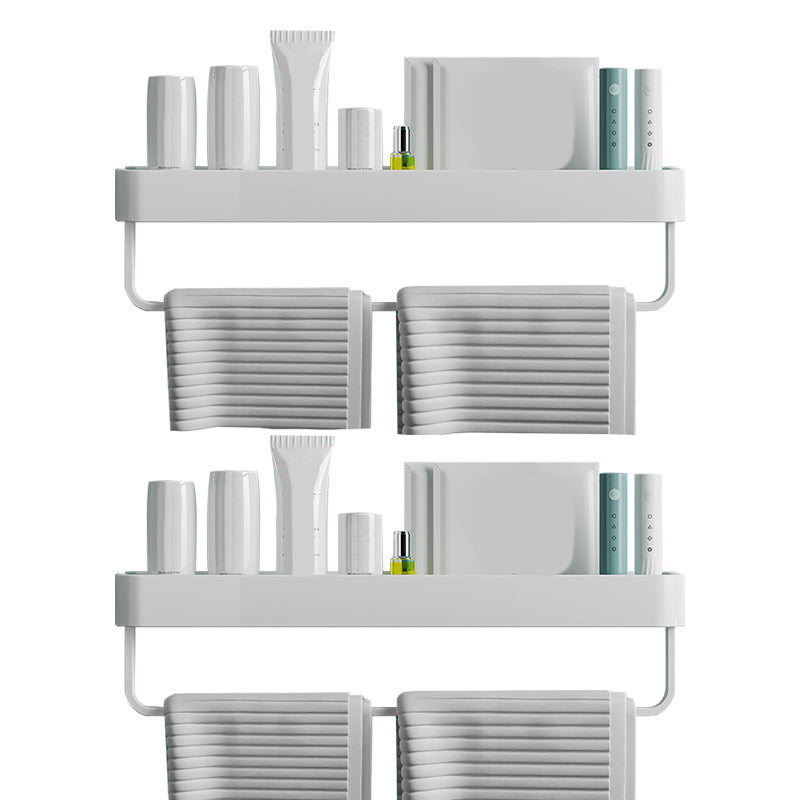 Modern Aluminum Bath Shelf Storage Set