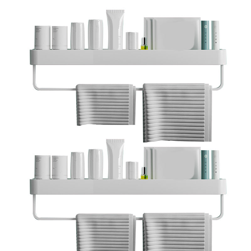 Modern Aluminum Bath Shelf Storage Set