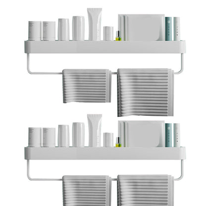 Modern Aluminum Bath Shelf Storage Set