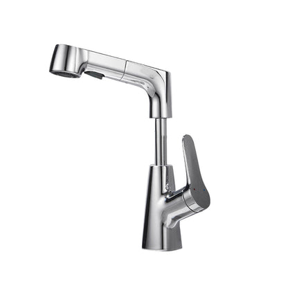 Modern Extendable Kitchen Sink Faucet with Lever Handle - Cofik